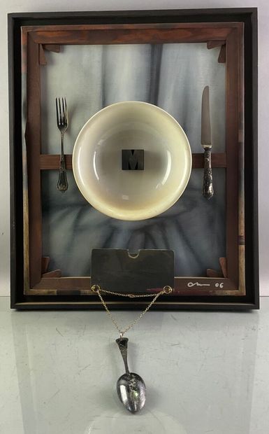 null Olivier MATTEI 
Le souper, 2006
Assemblage sur toile
Signé et daté en bas à...