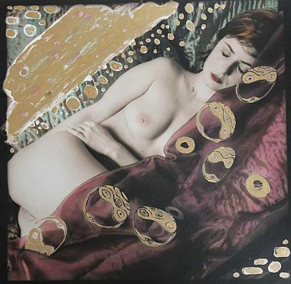 Jonathan Abbou «Essais de motifs de Gustav Klimt», septembre 2011. Tirage argentique...