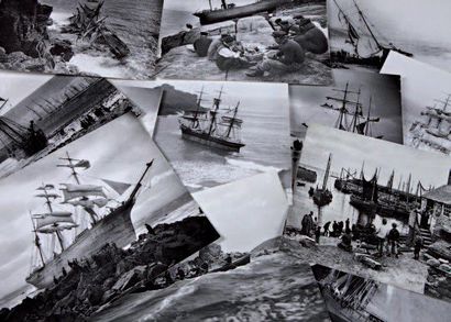 F. E. GIBSON «Les Iles Scilly». Suite de douze photographies noir et blanc (reproductions...