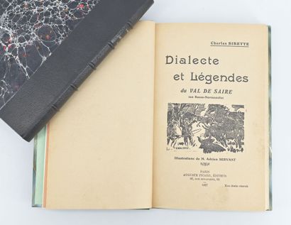 null [Folklore normand] Set of 6 volumes bound in half-chagrin, covers preserved:
-...