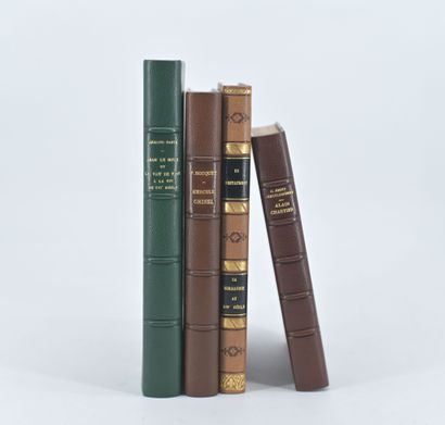 null [Norman writers] Set of 4 bound books, covers preserved:
- Hercule Grisel, prêtre...