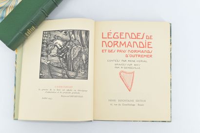 null [DENDEVILLE] Set of 4 works in 5 volumes illustrated by Raymond Dendeville,...