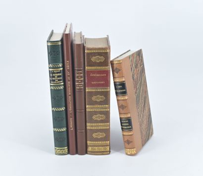 null [History] Set of 5 bound volumes:
- LANGE. Ephémérides Normandes, ou Recueil...