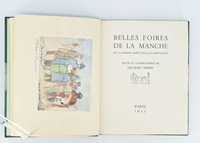 null [SIMON] 
Belles Foires de la Manche. Text and lithographs by Jacques Simon....
