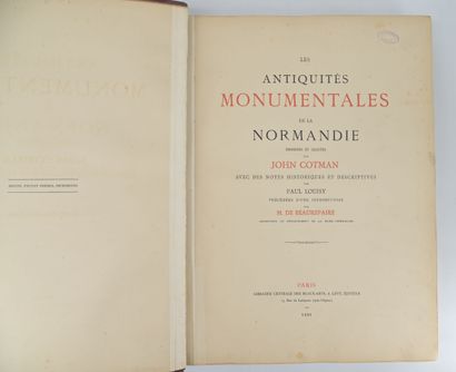 null John COTMAN and Paul LOUISY.
Les Antiquités Monumentales de la Normandie dessinées...