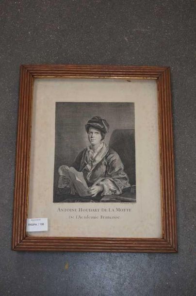 null "Portrait d'Antoine Houdard de la Motte", Gravure