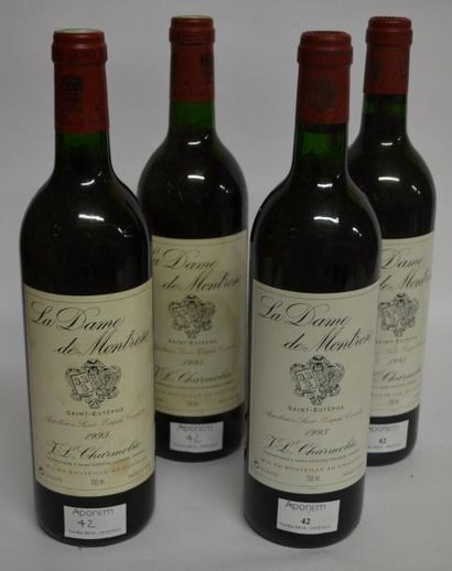 null 2 Bouteilles, La Dame de Montrose, 1993, second vin du Château MONTROSE (1 niveau...