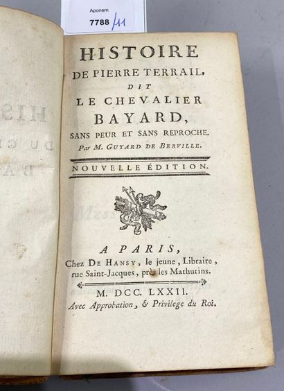 null GUYARD DE BERVILLE. Histoire de Pierre Terrail dit le chevalier Bayard, sans...