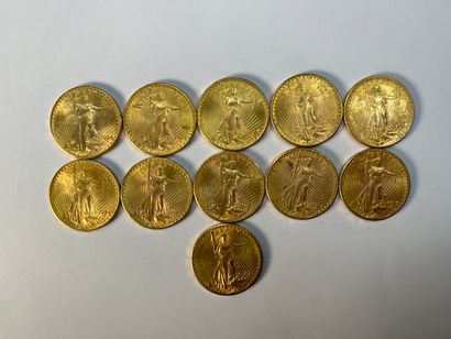 11 pièces de 20 dollars US.
1924	6
1925	3
1927	2...
