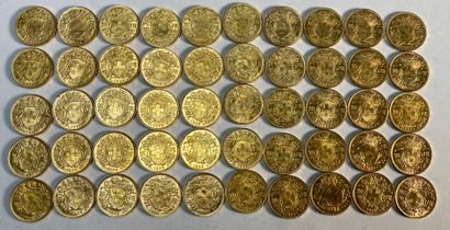 50 pièces de 20 francs suisses 1935
P : 322.2...