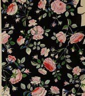 null Roses sur fond noir, gouache, circa 1930. 0, 37 x 0, 28 m