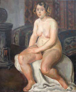 LIAUSU Camille (1894-1975) «Nu ass is», huile sur toile, signée en bas à droite,...