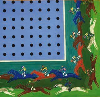 null Les courses de chevaux, gouache, 1927. Raoul Dufy, Musée d'art moderne de la...