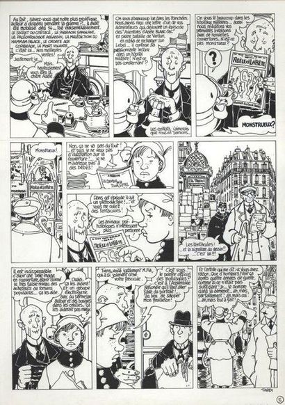 TARDI Jacques (né en 1946) « Tous des monstres» Page 5. De la série des Aventures...