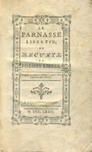 null ANONYME - COLLECTIF. Le Parnasse libertin ou recueil de poésies libres. Paillardiseropolis,...