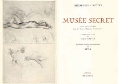 GAUTIER (Théophile) Musée secret. Texte publié en 1664 dans "Le Parnasse satyrique...