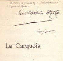 LOUVIGNE DU DEZERT - [FLEURET Ferdinand, sous le pseudonyme de]. Le Carquois du Sieur...