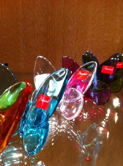 BACCARAT BACCARAT - Papillon en cristal turquoise. Prix boutique: 100 €
