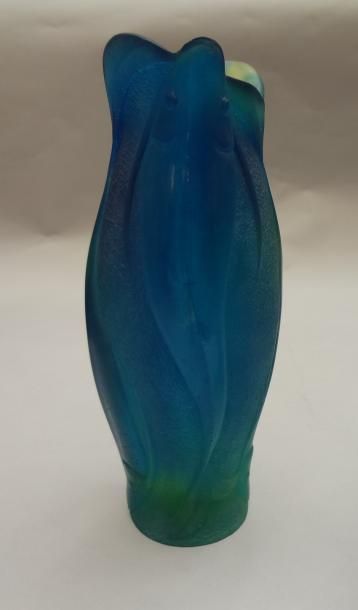 DAUM DAUM - Vase Felicity en pâte de verre, H.: 30 cm. Prix boutique: 2700 €