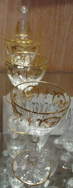 BACCARAT BACCARAT - Lot de verres Imperator en cristal comprenant un verre à eau...