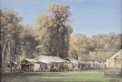KUWASSEG Charles Euphrasie, fils (1838-1904) « Fête au parc de Saint-Cloud en 1870...
