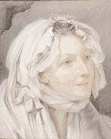 GREUZE Jean-Baptiste (1725-1805) « Portrait de Jeune Fille » Pastel sur papier. Marouflé...