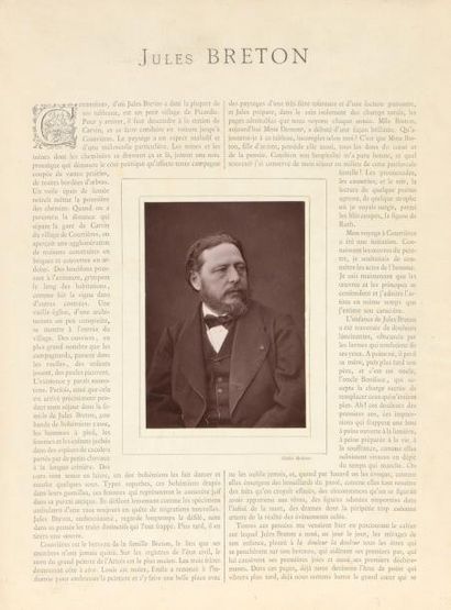 null "Jules Breton" Photographie (cliché de Mulnier) incorporée dans un article de...