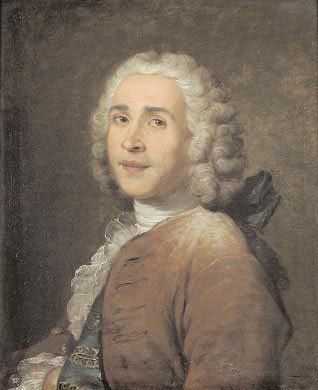 NONOTTE Donat (Besançon 1708 - Lyon 1785) "Portrait d'un gentilhomme en buste de...