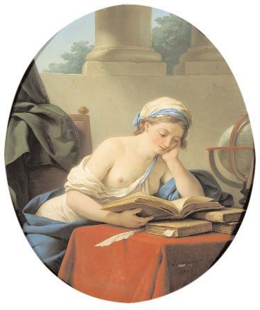 LAGRENEE Louis-Jean-François (Paris 1725 - 1805) "L'Etude" dit aussi "La Philosophie"....