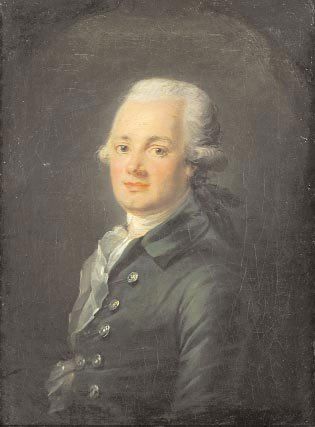 DUPLESSIS Joseph-Siffrède (Attribué à) (1725 - 1802) "Portrait d'homme en perruque...
