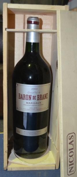1 Magnum BARON DE BRANE Margaux 2003