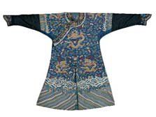 null Jifu ou robe dragon, Chine, dynastie Qing, milieu XIXe siècle, kosseu (technique...