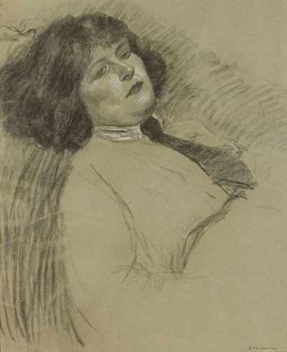 Théophile Alexandre STEINLEN (1859-1923) Colette (fille de l’artiste), 1908

Fusain...