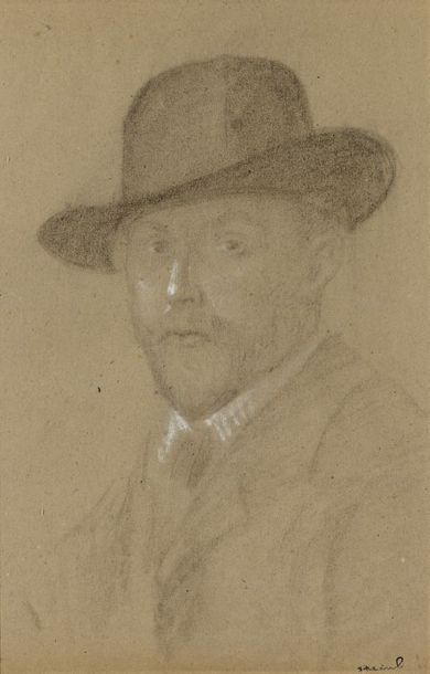 Théophile Alexandre STEINLEN (1859-1923) Portrait d’Isaac Israël

Dessin au fusain...