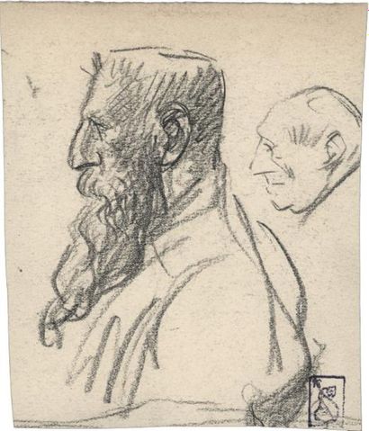 Théophile Alexandre STEINLEN (1859-1923) Auguste Rodin

Dessin au crayon, porte le...
