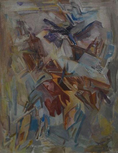 ROGI ANDRÉ (1905-1970) ROGI ANDRÉ (1905-1970) "1/2 absorbante" Huile sur toile, signée...