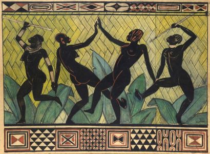 Jacques LEHMANN dit NAM (1881-1974) « Danseuses africaines »

Technique mixte sur...
