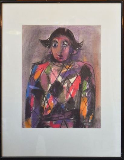 null Pierre BOSCO (1909?1993) "Arlequin" aquarelle et crayon, signée

en bas à droite....