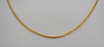 null COLLIER en or, mailles plates. P:5,8 g