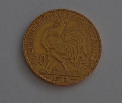 null 20 Francs Or 1912 PB:6,4 gr