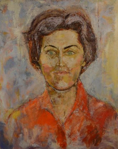 null ULYSSE JEAN-PAUL (1925-2011) "Portrait de claude" Huile sur toile non signée....