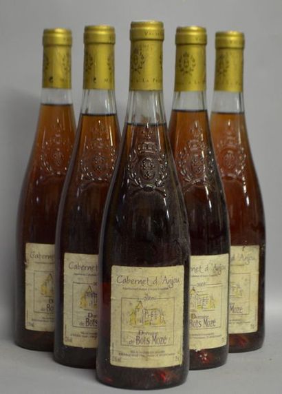 6 Btles DOMAINE DE BOIS MOZE Loire rosé 2005...