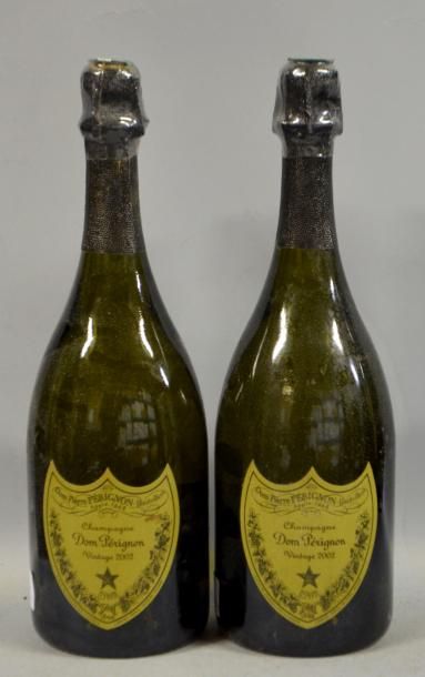 2 Btles DOM PERIGNON Champagne 2002
