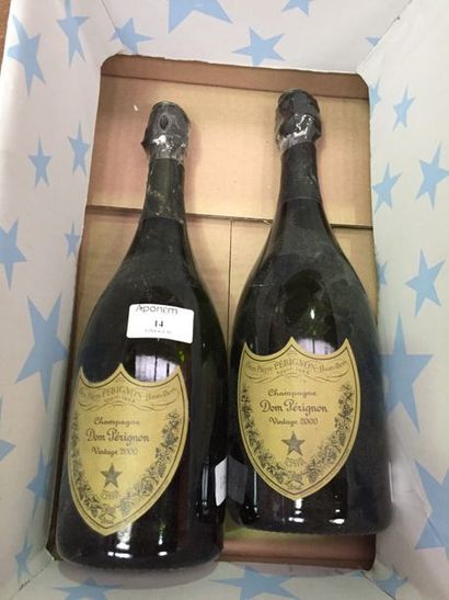 2 Btles DOM PERIGNON Champagne 2000