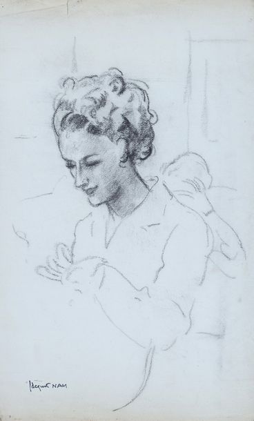null Jacques LEHMANN dit NAM (1881-1974) « Tête de femme »

Fusain

56 x 36 cm