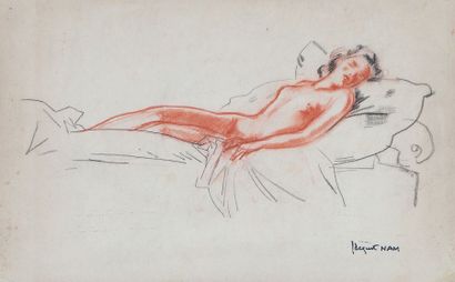 null Jacques LEHMANN dit NAM (1881-1974) « Nu allongé »

Crayon et sanguine

32 x...