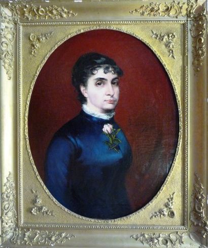 DUTHOIT Paul Maurice (né en 1858) Portrait de femme Huile sur toile, signée et datée...