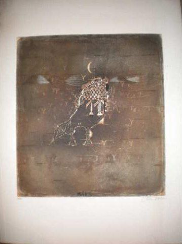 Coudrain Brigitte (1934) "Mars", estampe, 79/80, signée en bas à droite, 76,5x57