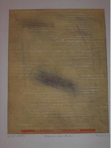 DAHMEN "Ramgeichen", estampe, 10/75, titrée en bas à gauche, signée et datée 1979...