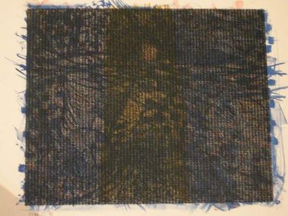 HUGO "Composition bleue", estampe, 1/22, signée et datée 90 en bas à droite, 50 x...